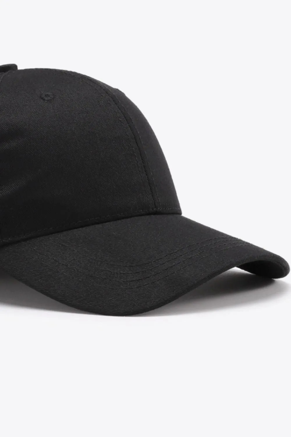 Plain Adjustable Cotton Baseball Cap - Wellen Fashion