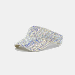 Rhinestone Trim Baseball Cap - Wellen Fashion