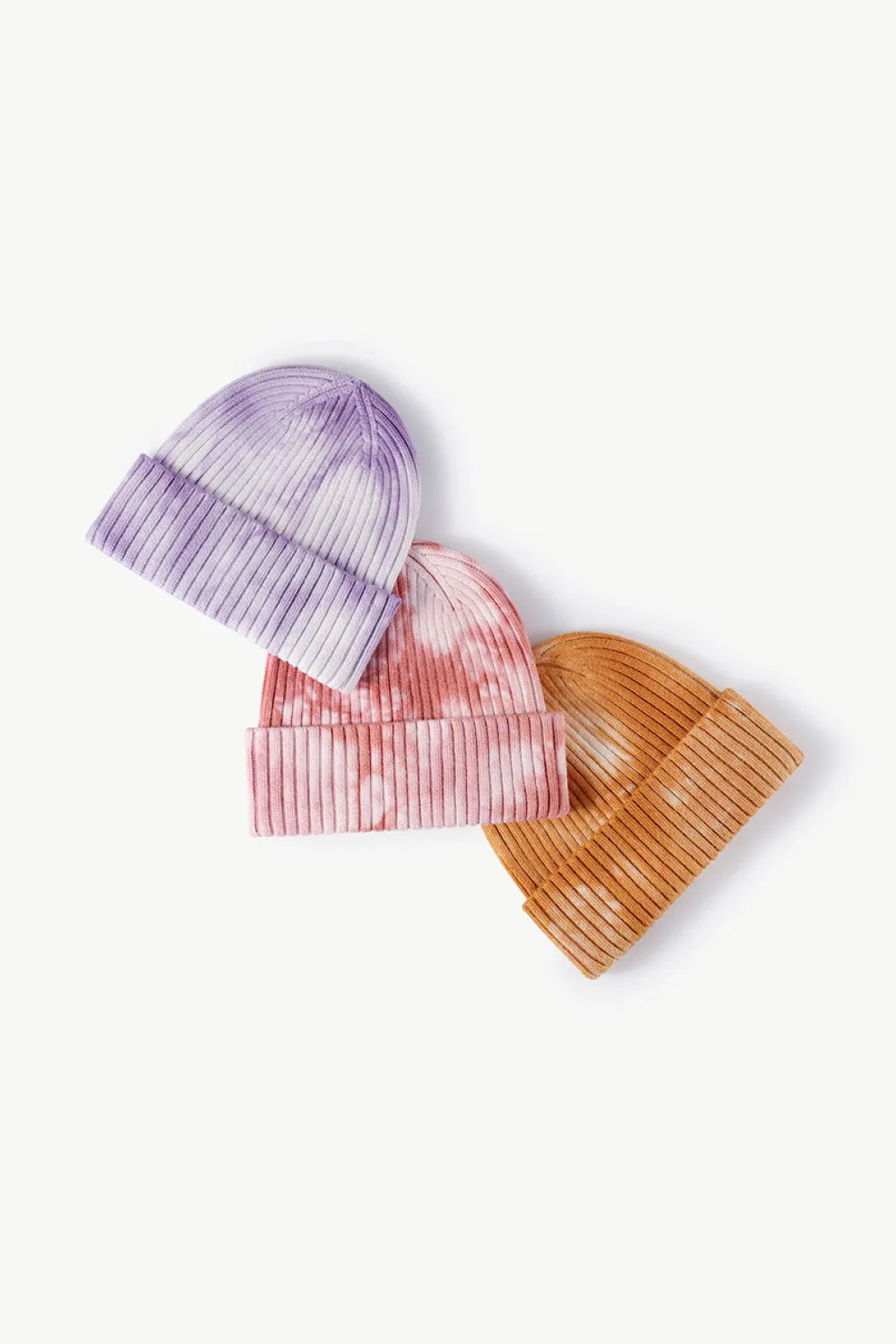 Tie-Dye Ribbed Cuffed Beanie - Wellen Fashion