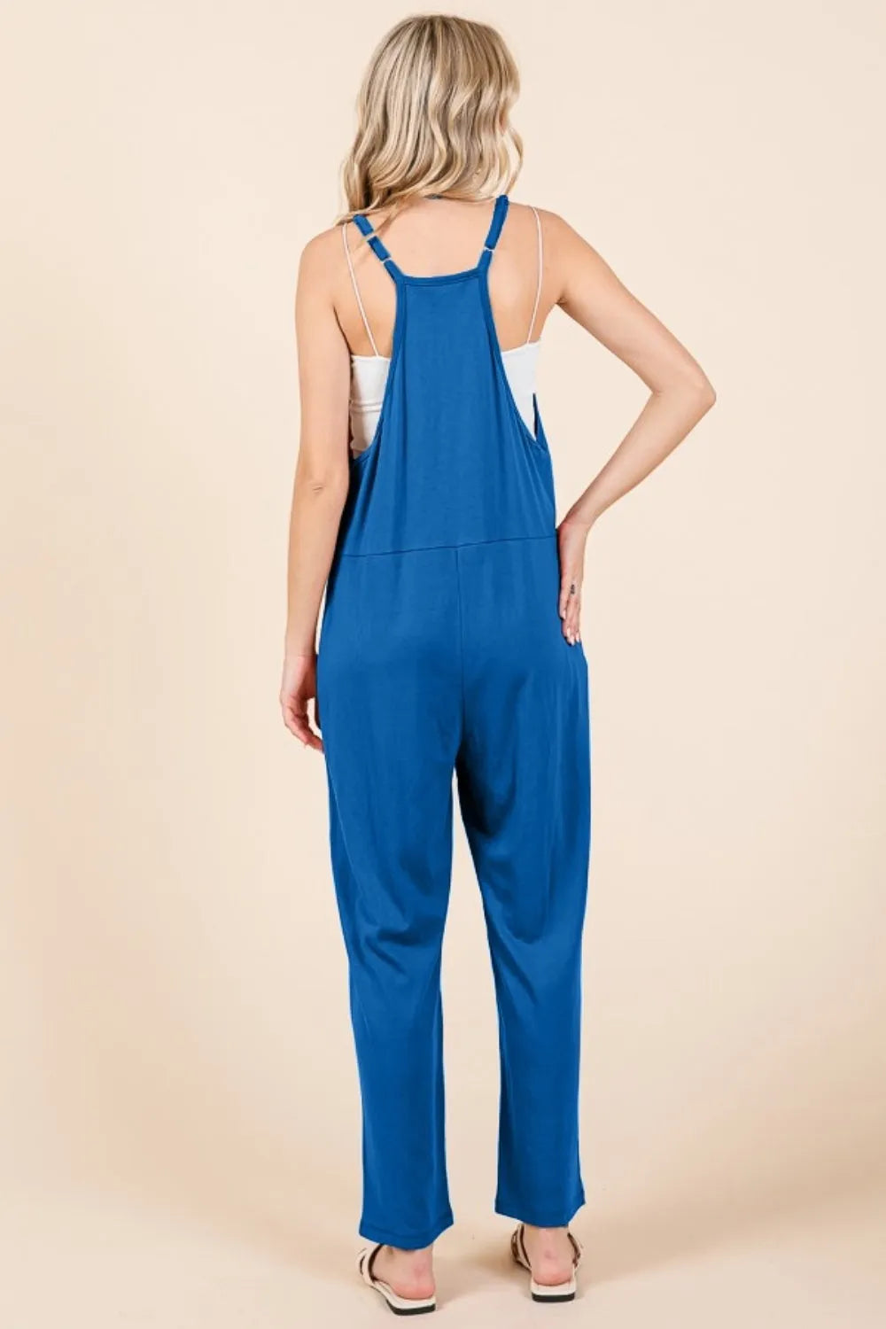 Culture Code Full Size Sleeveless Jumpsuit with Pockets - Wellen Fashion