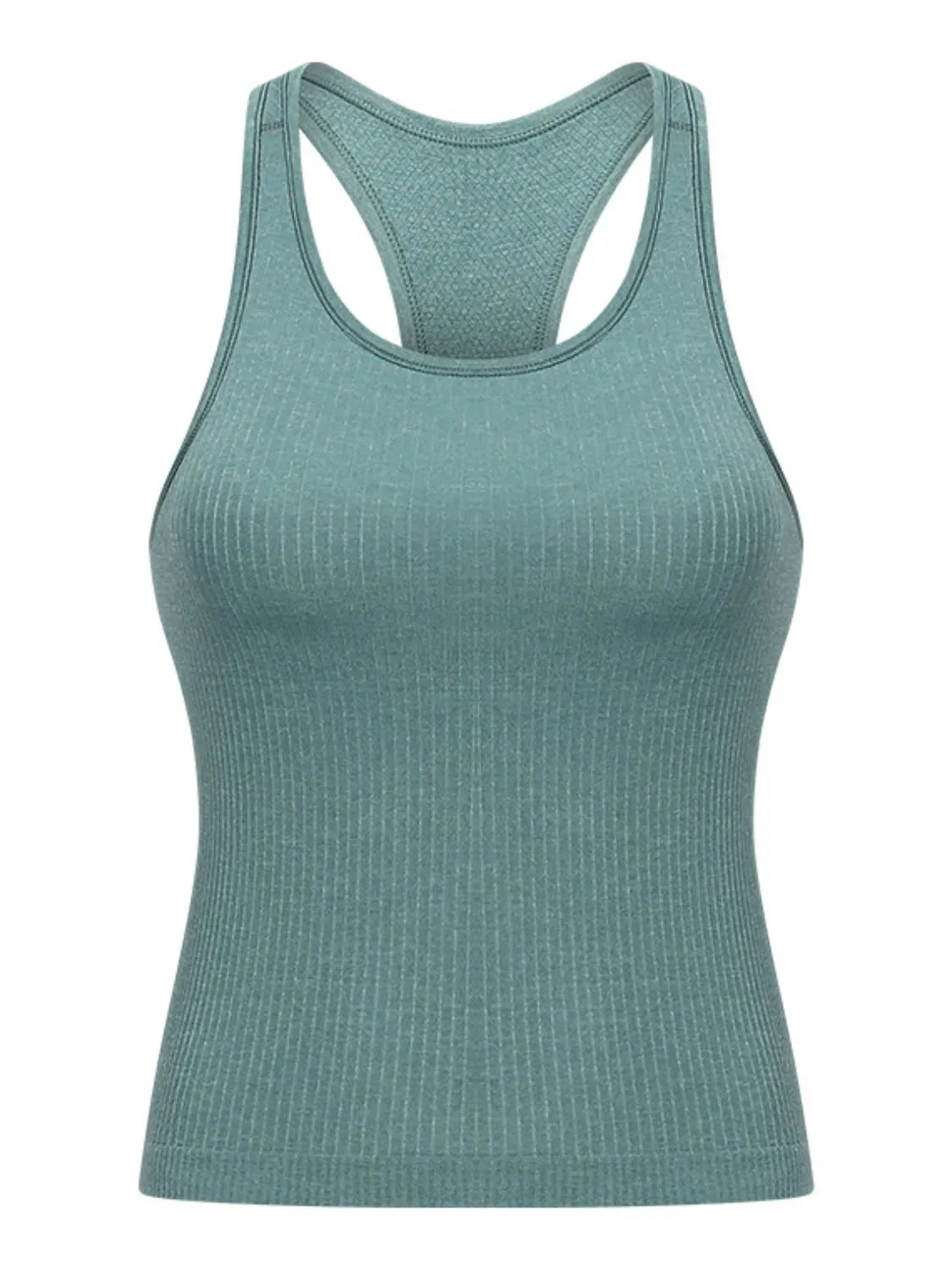 Millennia Round Neck Racerback Active Tank - Wellen Fashion