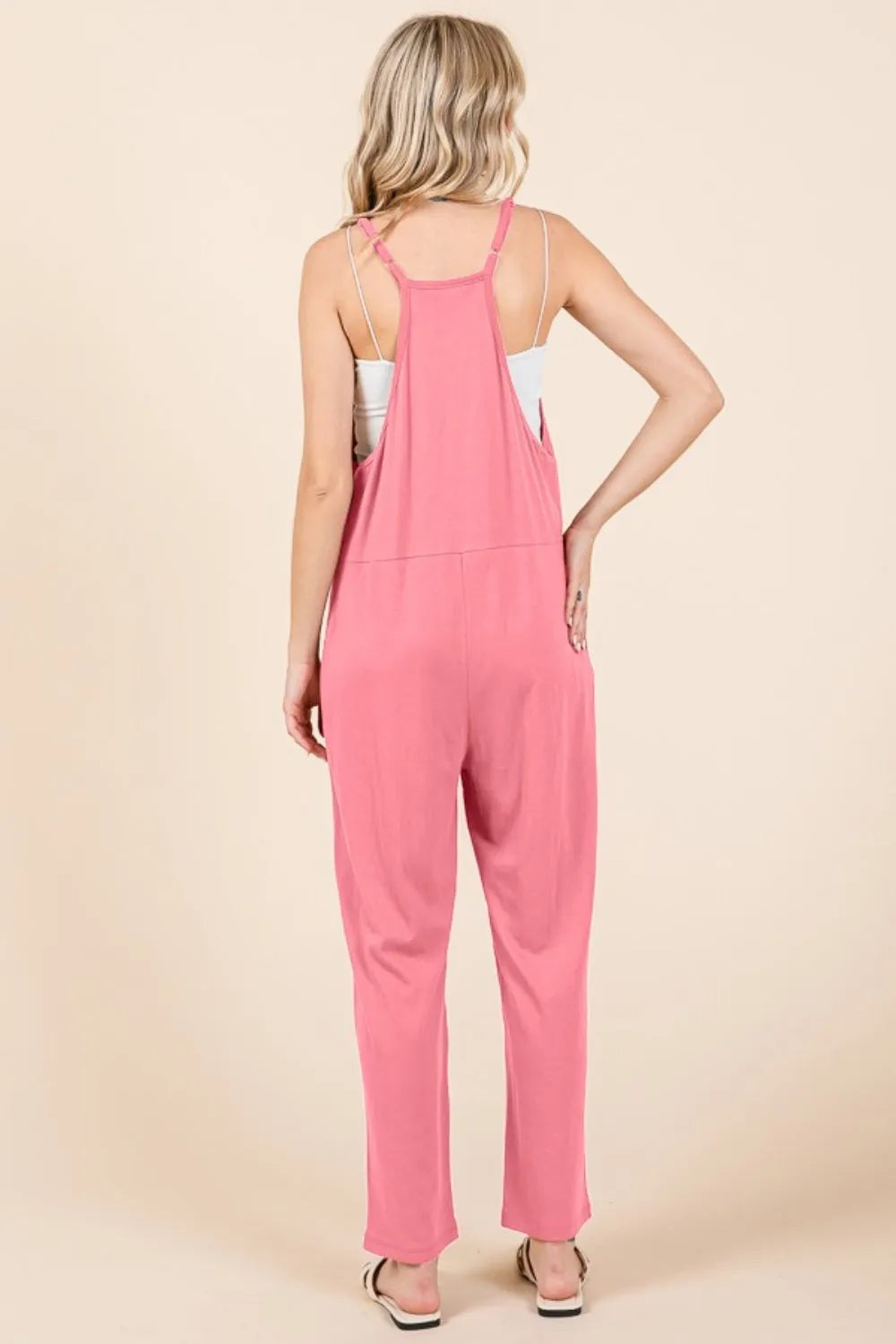 Culture Code Full Size Sleeveless Jumpsuit with Pockets - Wellen Fashion