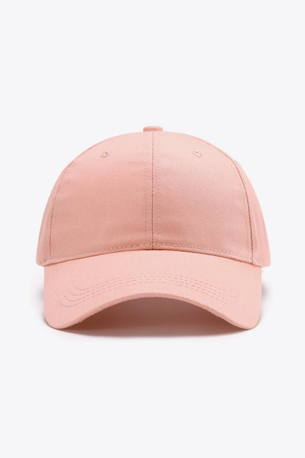 Plain Adjustable Cotton Baseball Cap - Wellen Fashion