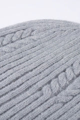 Cable-Knit Cuff Beanie - Wellen Fashion