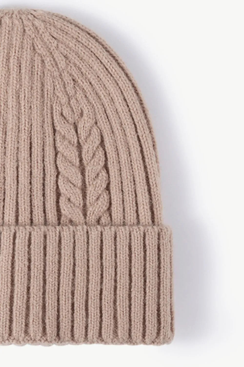 Cable-Knit Cuff Beanie - Wellen Fashion