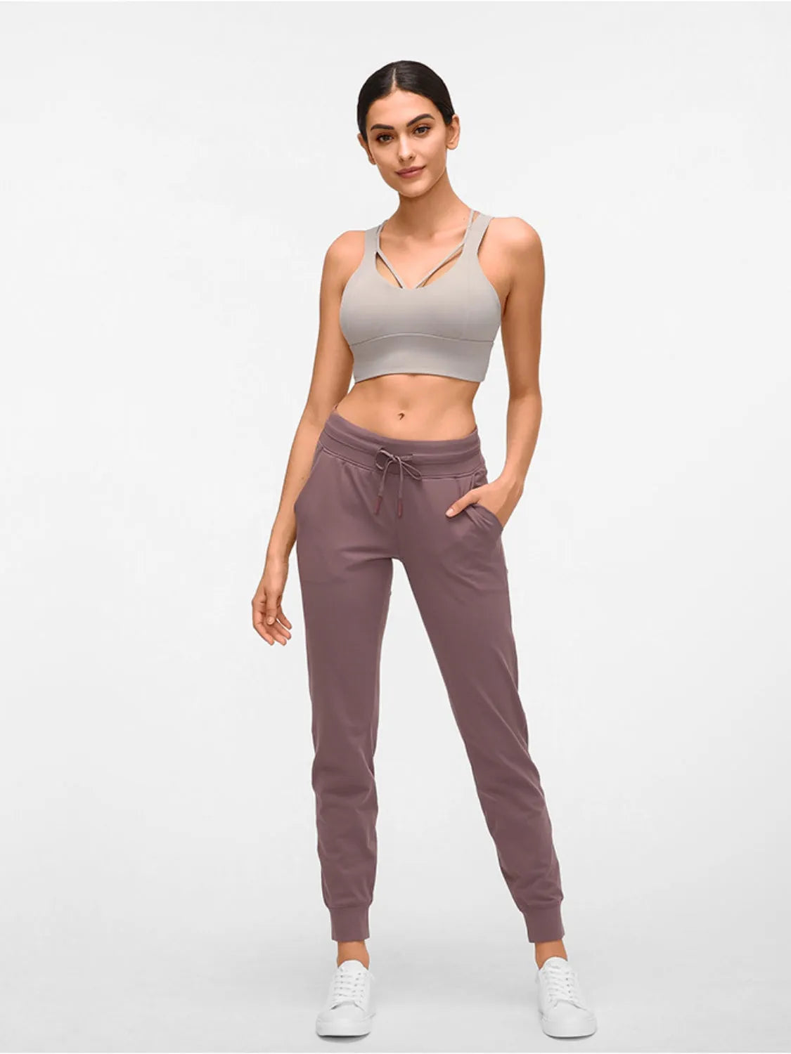 Millennia Double Take Tied Joggers with Pockets - Wellen Fashion