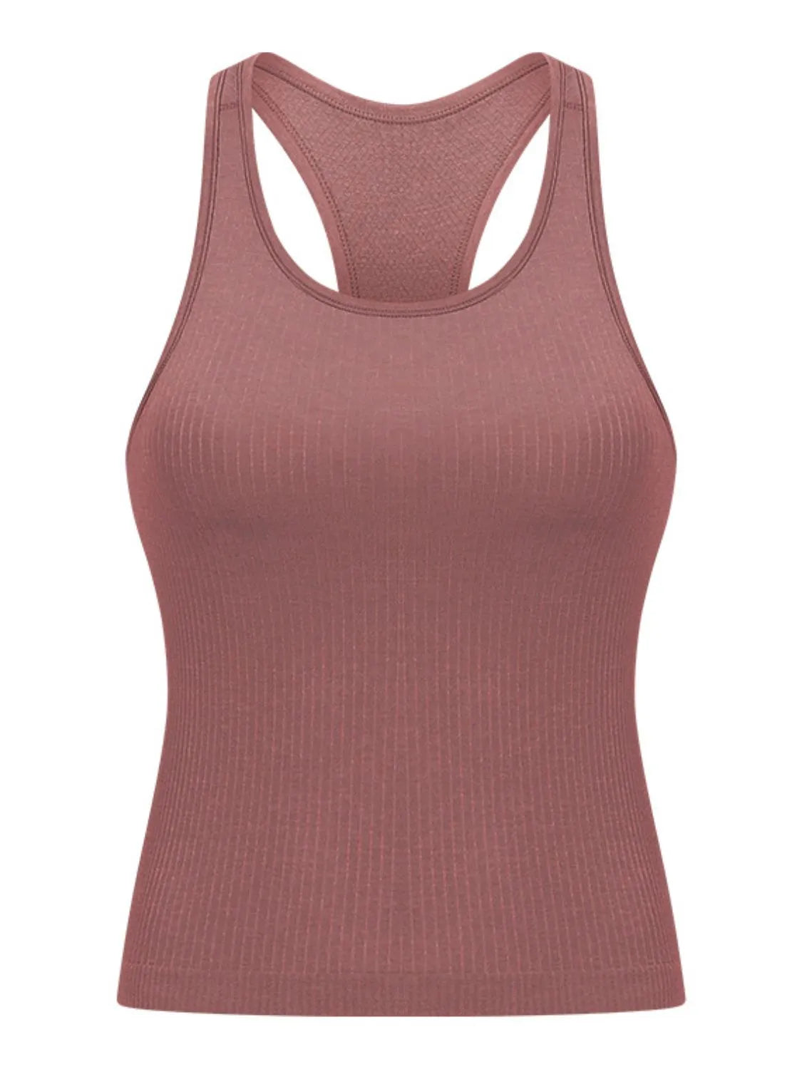 Millennia Round Neck Racerback Active Tank - Wellen Fashion