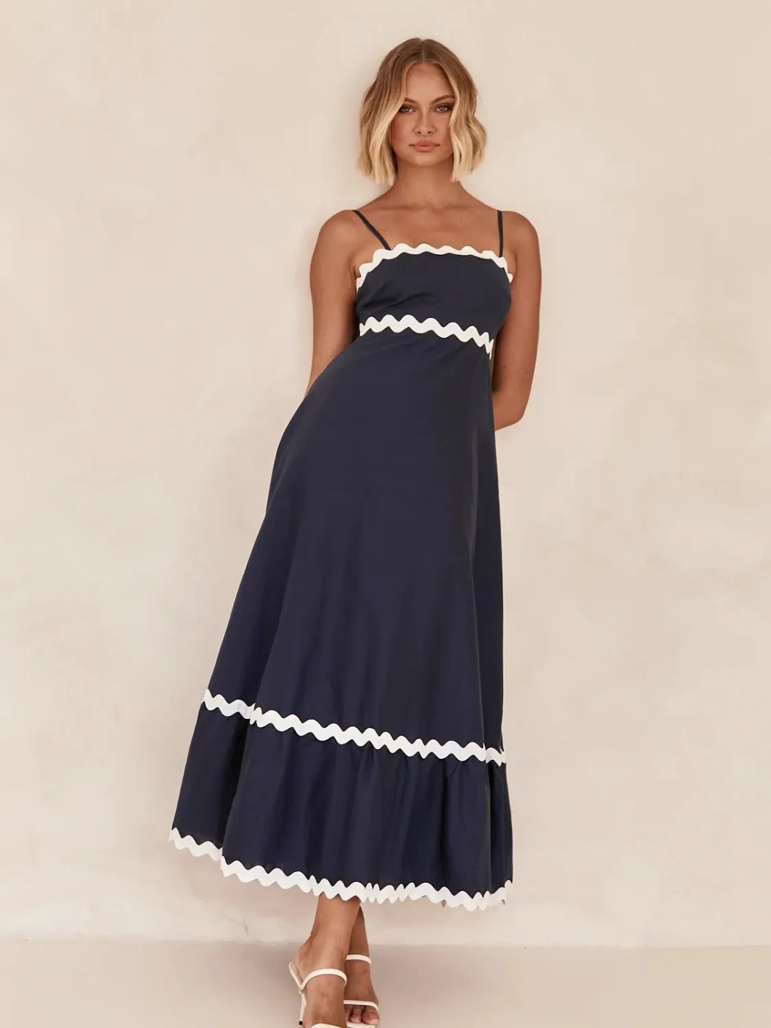 Spaghetti Strap Maxi Dress - Wellen Fashion