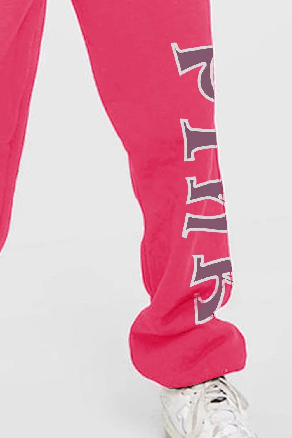 Simply Love Full Size PINK Graphic Sweatpants - Wellen Fashion