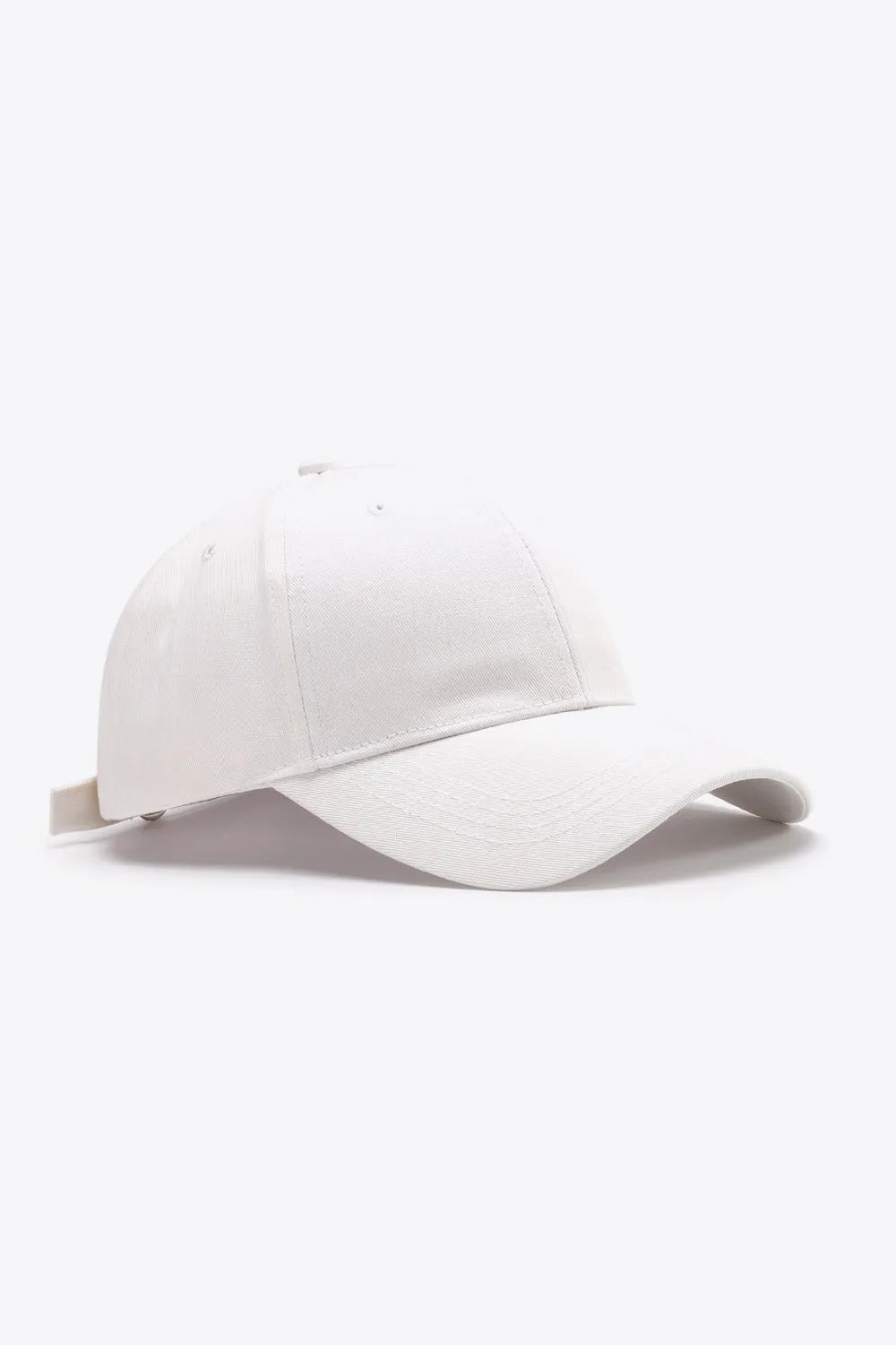 Plain Adjustable Cotton Baseball Cap - Wellen Fashion