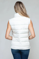 Snobbish Zip Up Turtleneck Vest with Pockets - Wellen Fashion