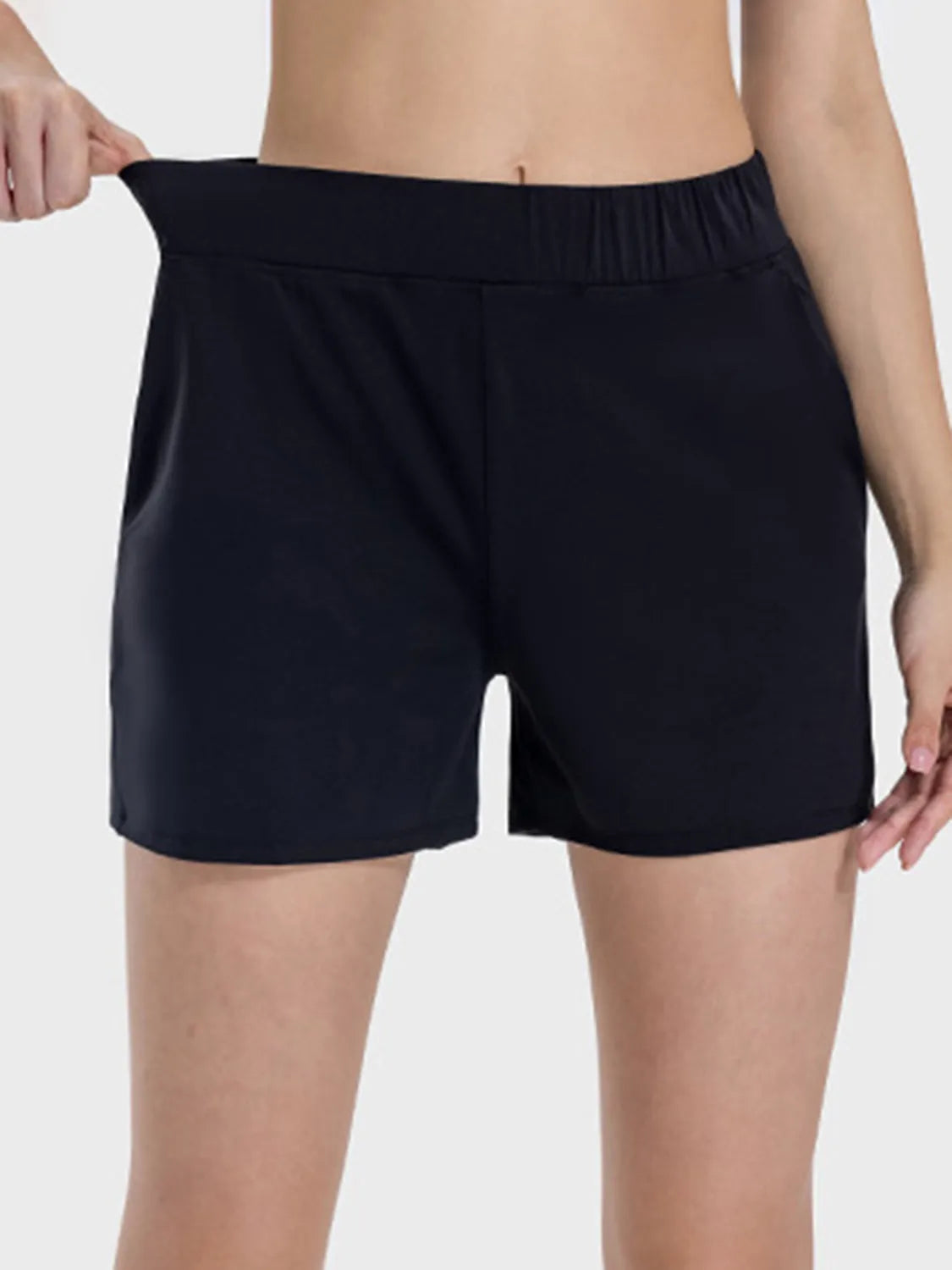 Millennia Elastic Waist Active Shorts - Wellen Fashion