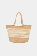 Fame Braid Pattern Beach Tote Bag - Wellen Fashion