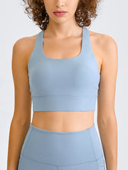 Millennia Double Take Square Neck Racerback Cropped Tank - Wellen Fashion