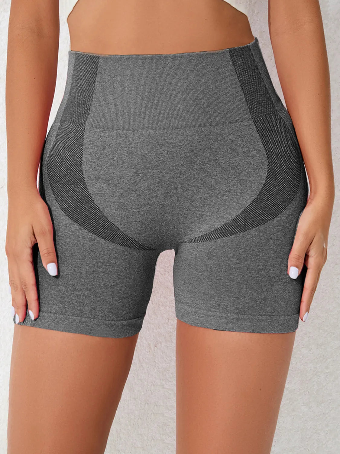 High Waist Active Shorts - Wellen Fashion