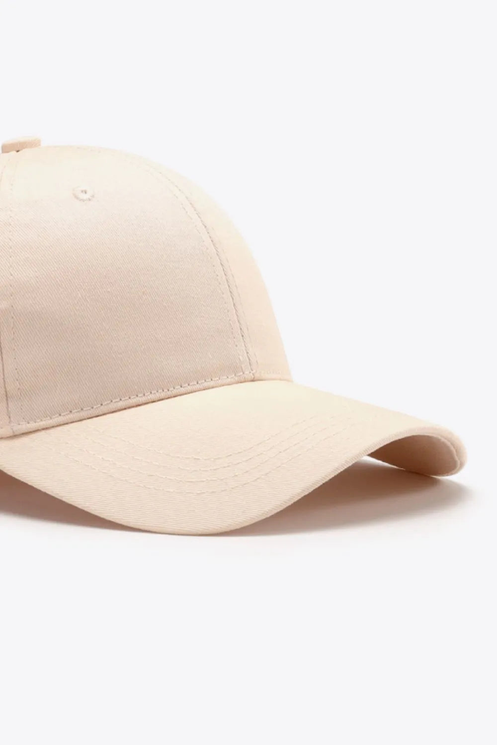 Plain Adjustable Cotton Baseball Cap - Wellen Fashion