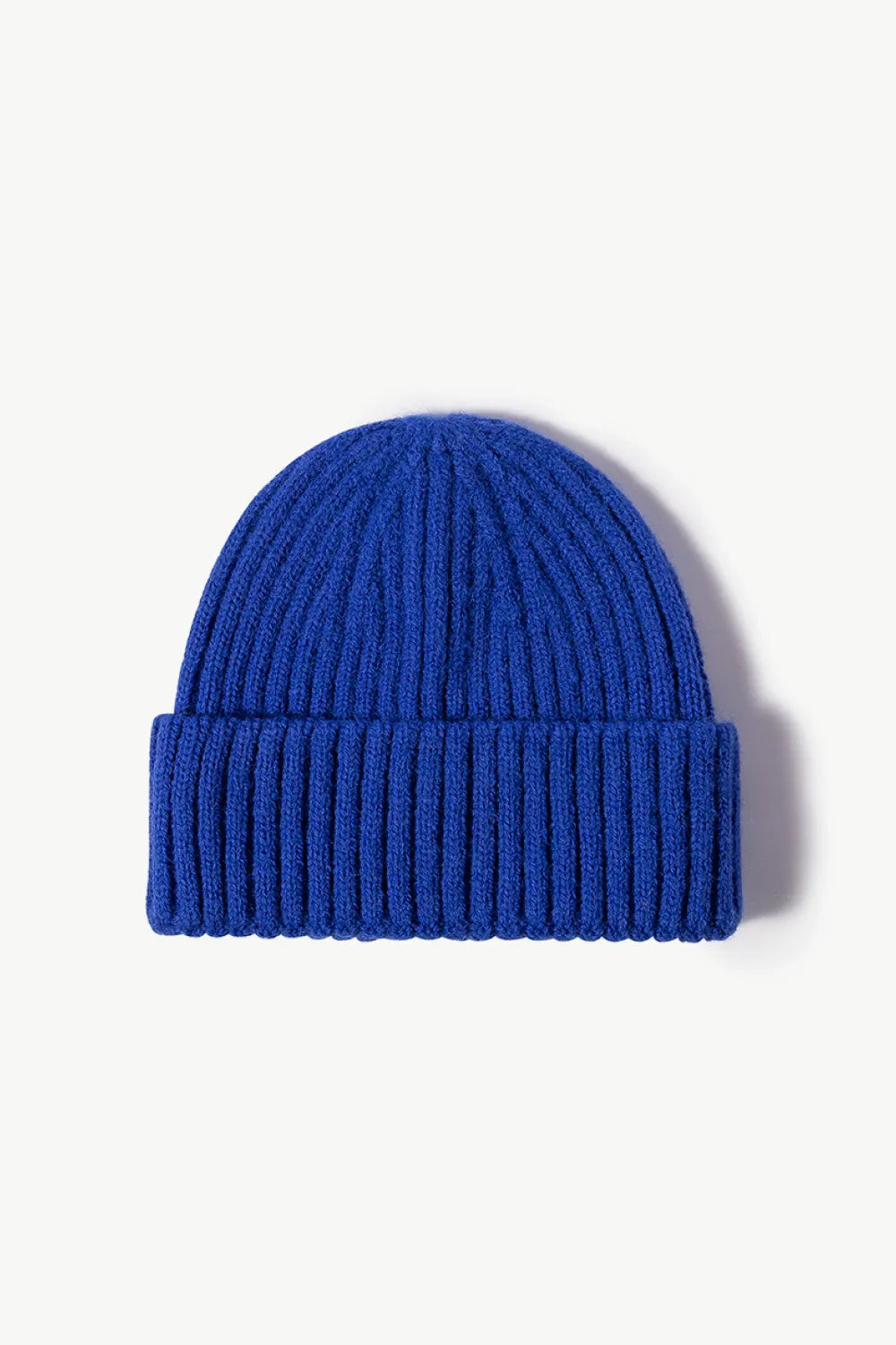 Rib-Knit Cuff Beanie - Wellen Fashion