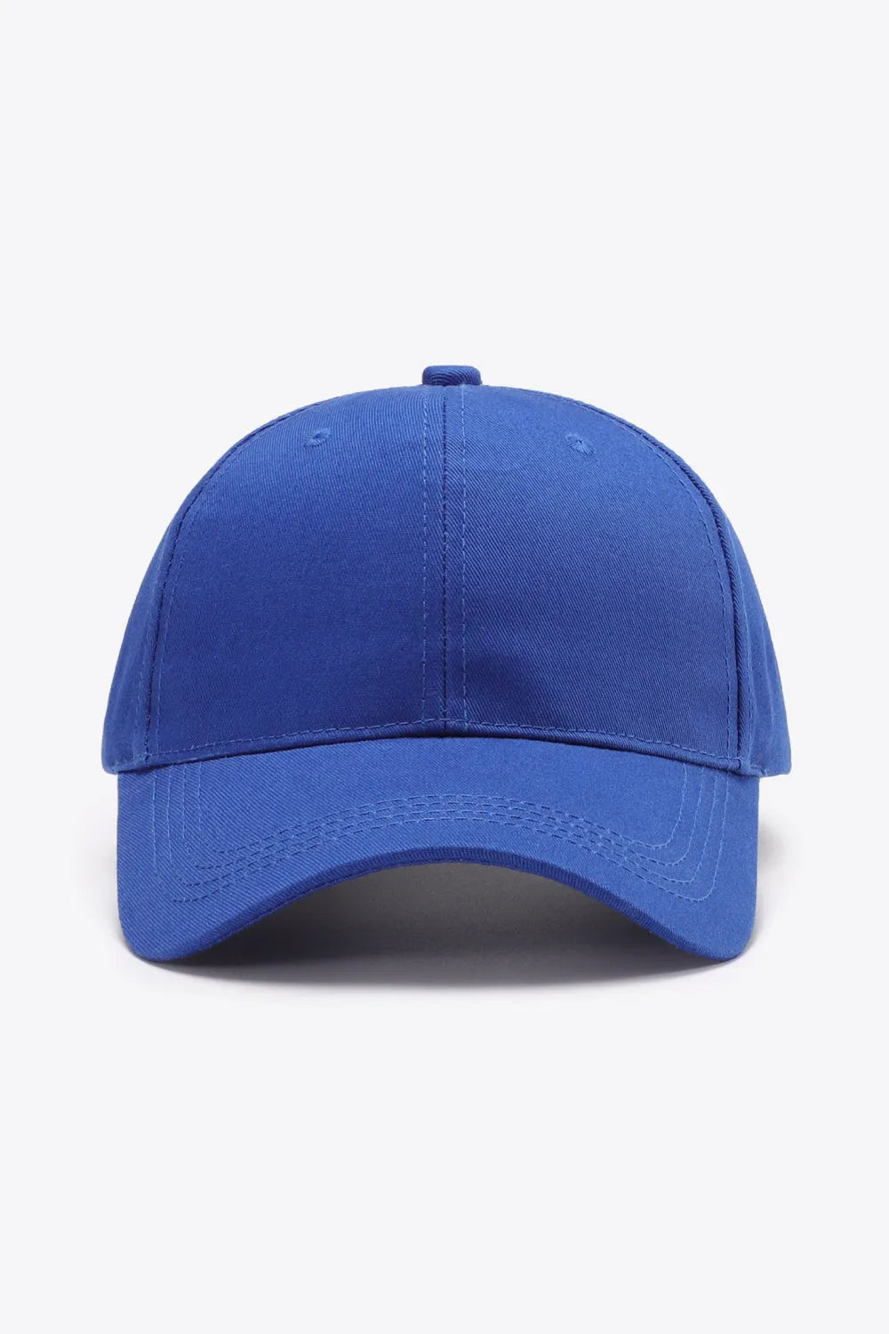 Plain Adjustable Cotton Baseball Cap - Wellen Fashion