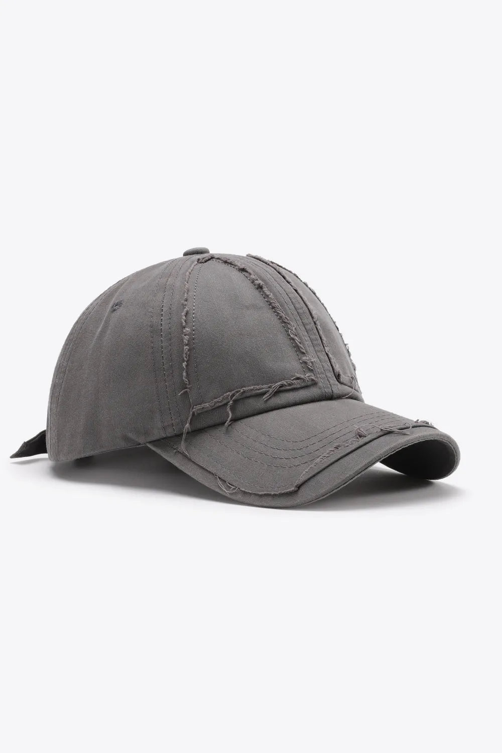 Distressed Adjustable Baseball Cap - Wellen Fashion