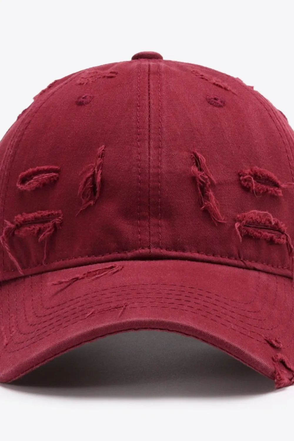 Distressed Adjustable Baseball Cap - Wellen Fashion