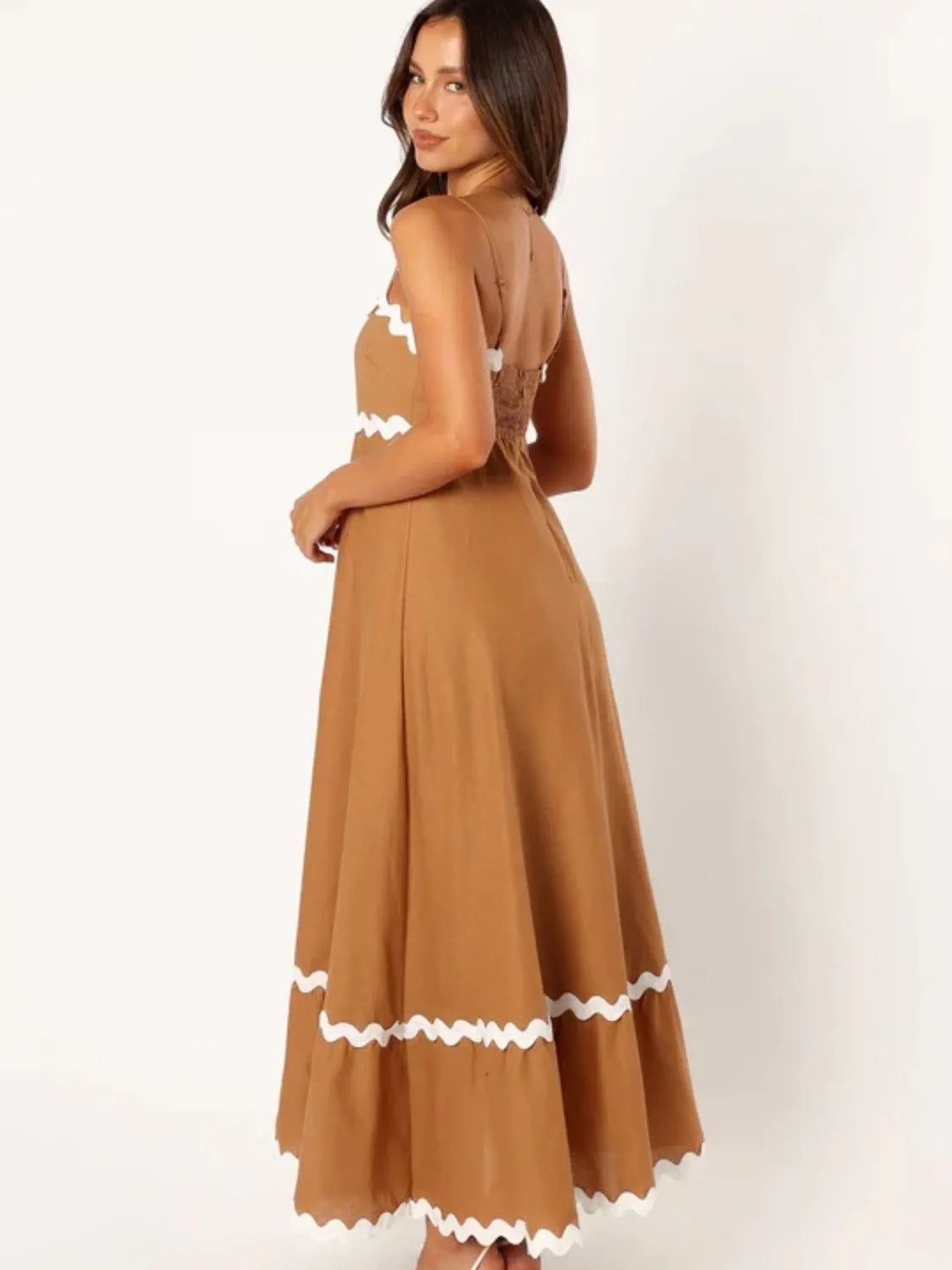 Spaghetti Strap Maxi Dress - Wellen Fashion