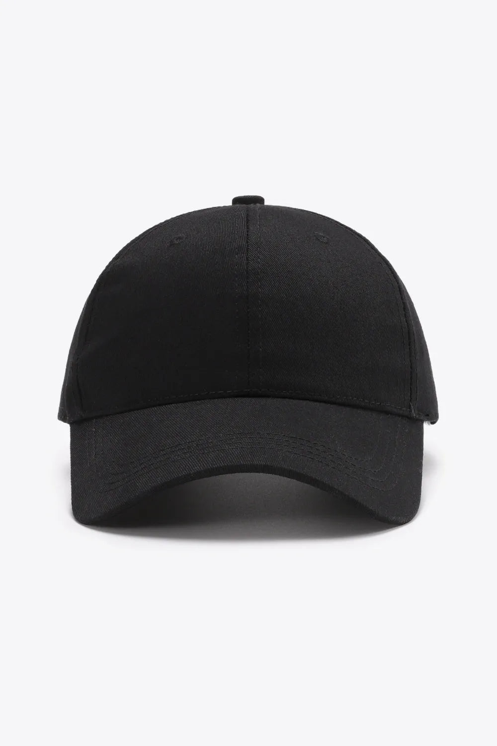 Plain Adjustable Cotton Baseball Cap - Wellen Fashion