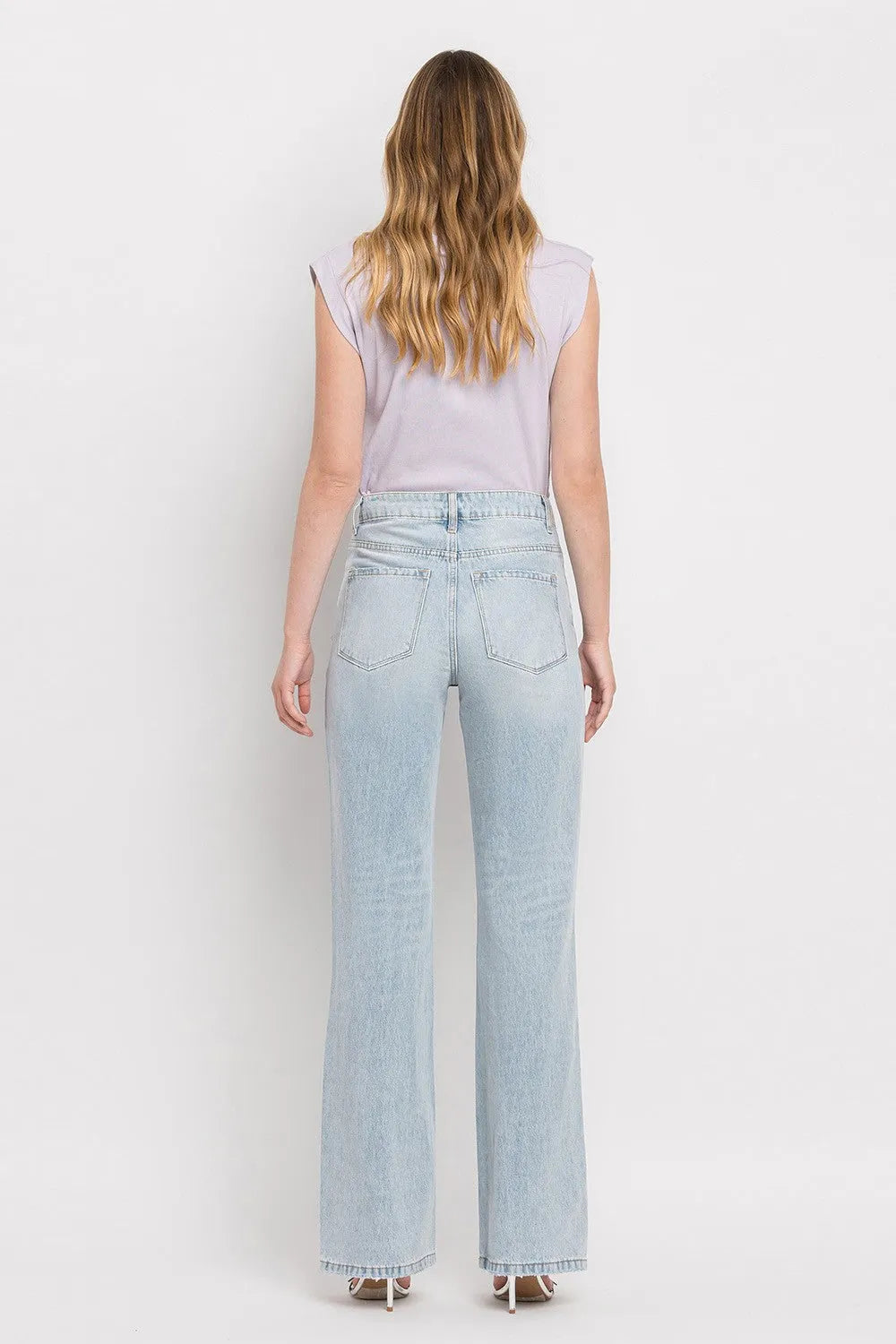 Vervet by Flying Monkey 90'S Vintage Super High Rise Flare Jeans - Wellen Fashion