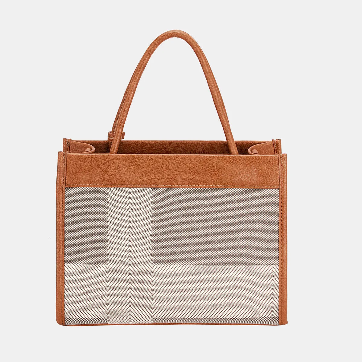 David Jones Striped Contrast Tote Bag - Wellen Fashion