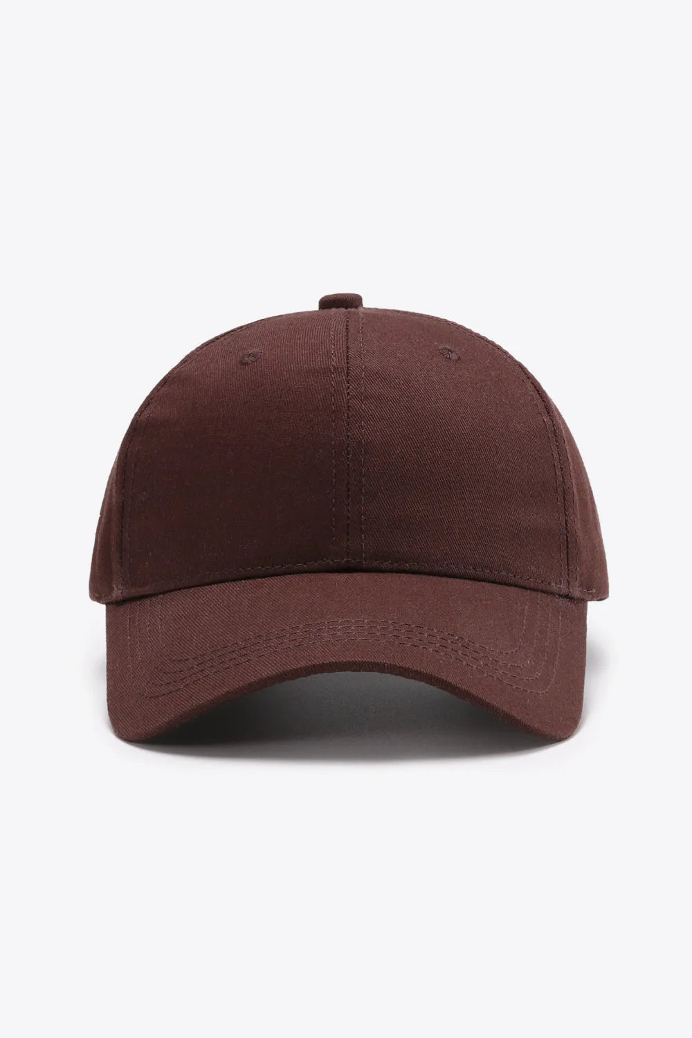 Plain Adjustable Cotton Baseball Cap - Wellen Fashion