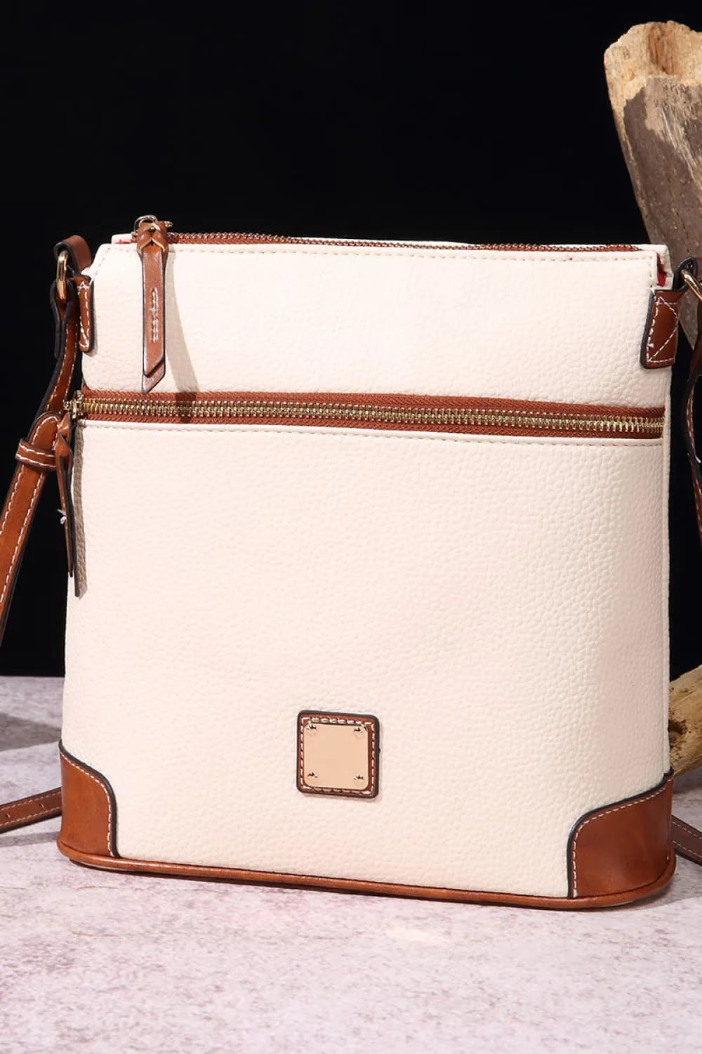 PU Leather Crossbody Bag - Wellen Fashion