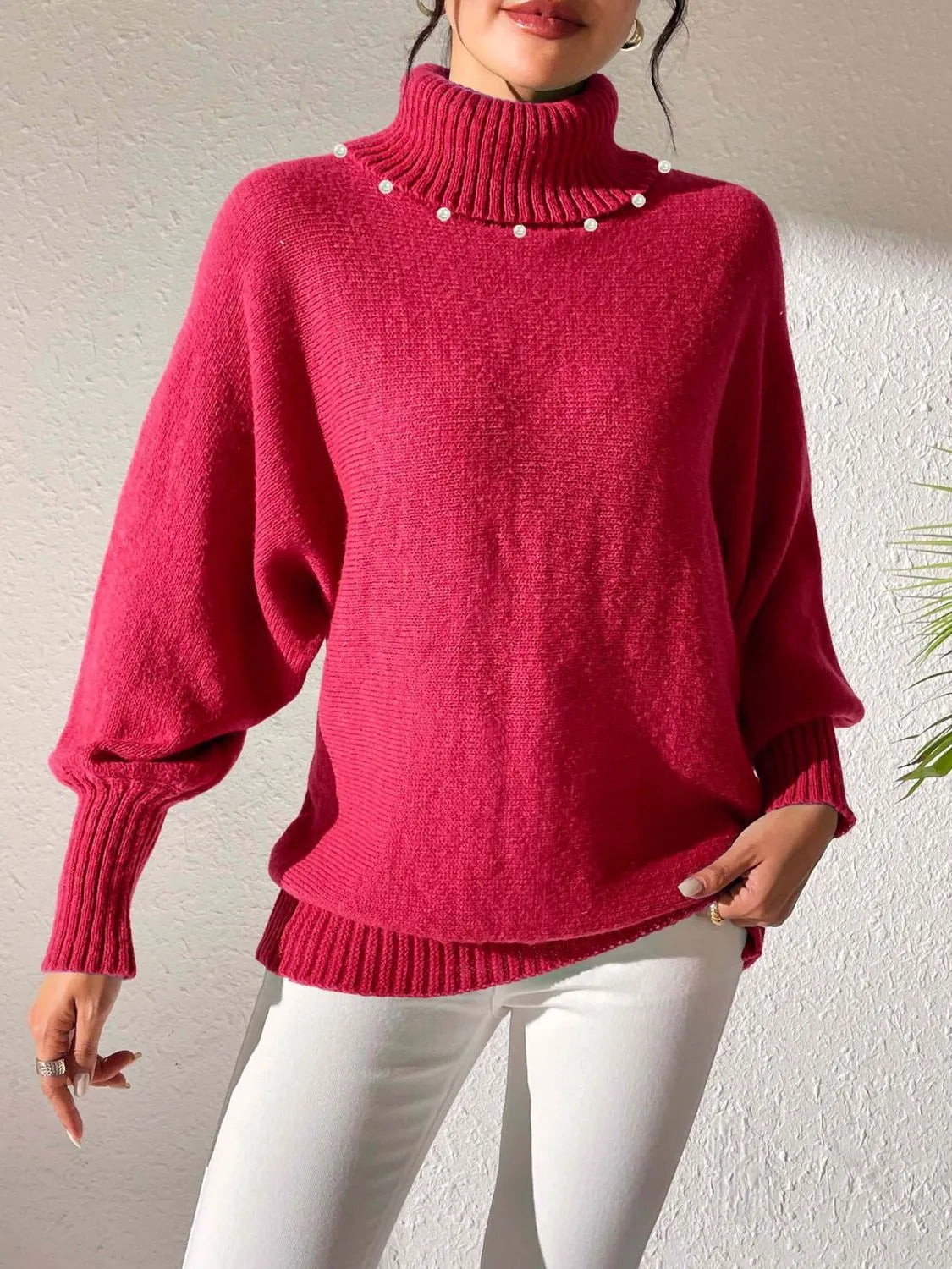 Turtleneck Long Sleeve Sweater