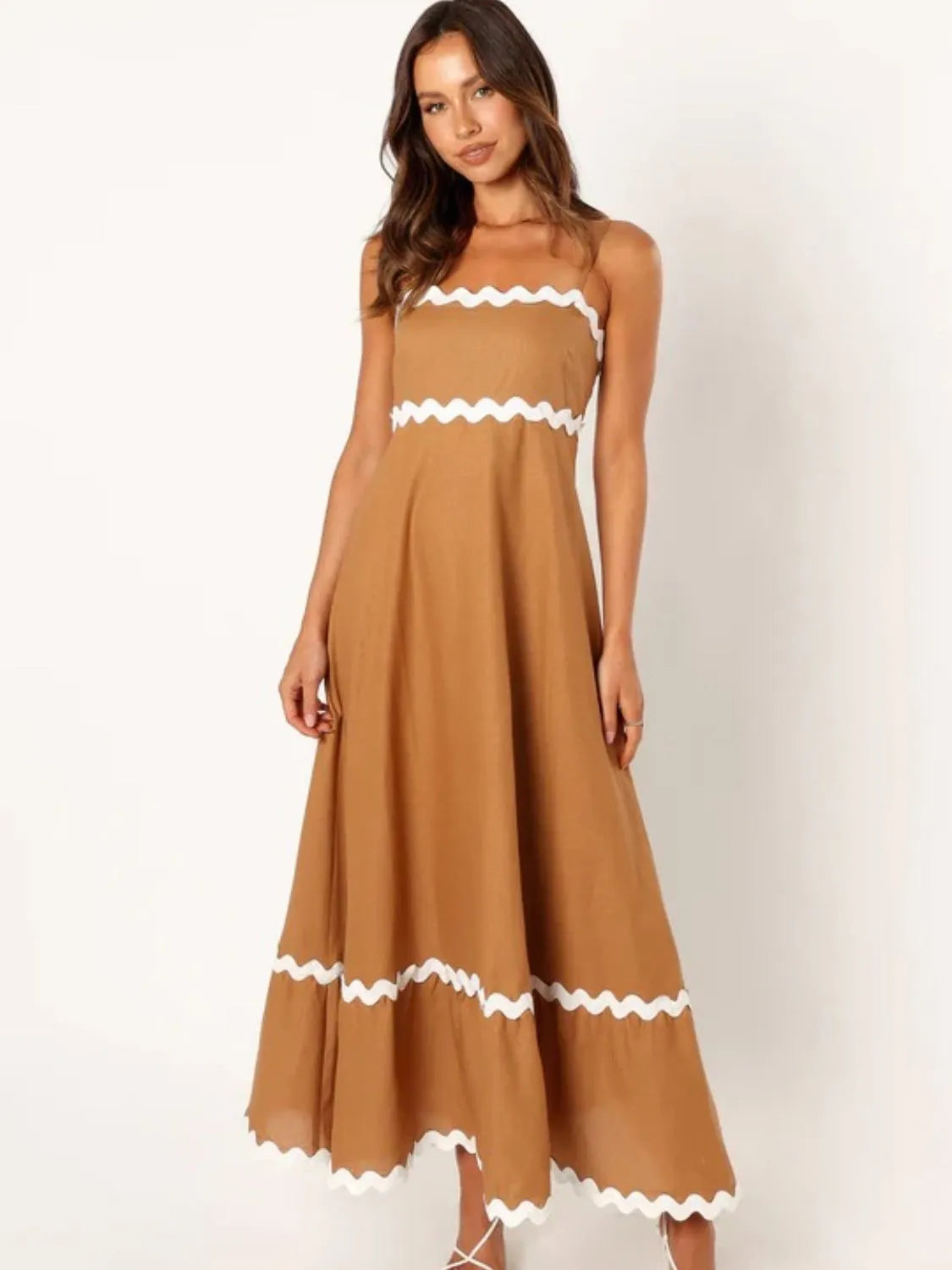 Spaghetti Strap Maxi Dress - Wellen Fashion