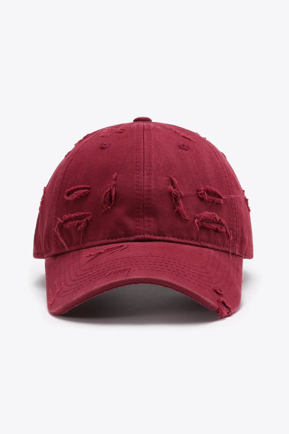 Distressed Adjustable Baseball Cap - Wellen Fashion