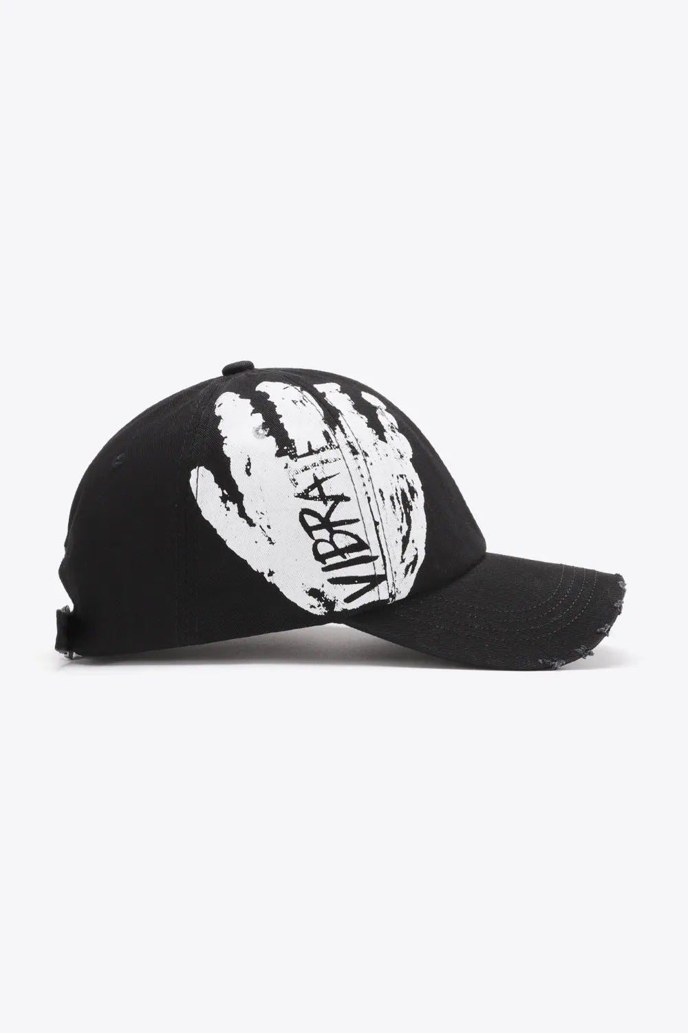 VIBRA Graphic Distressed Adjustable Baseball Cap - Wellen Fashion