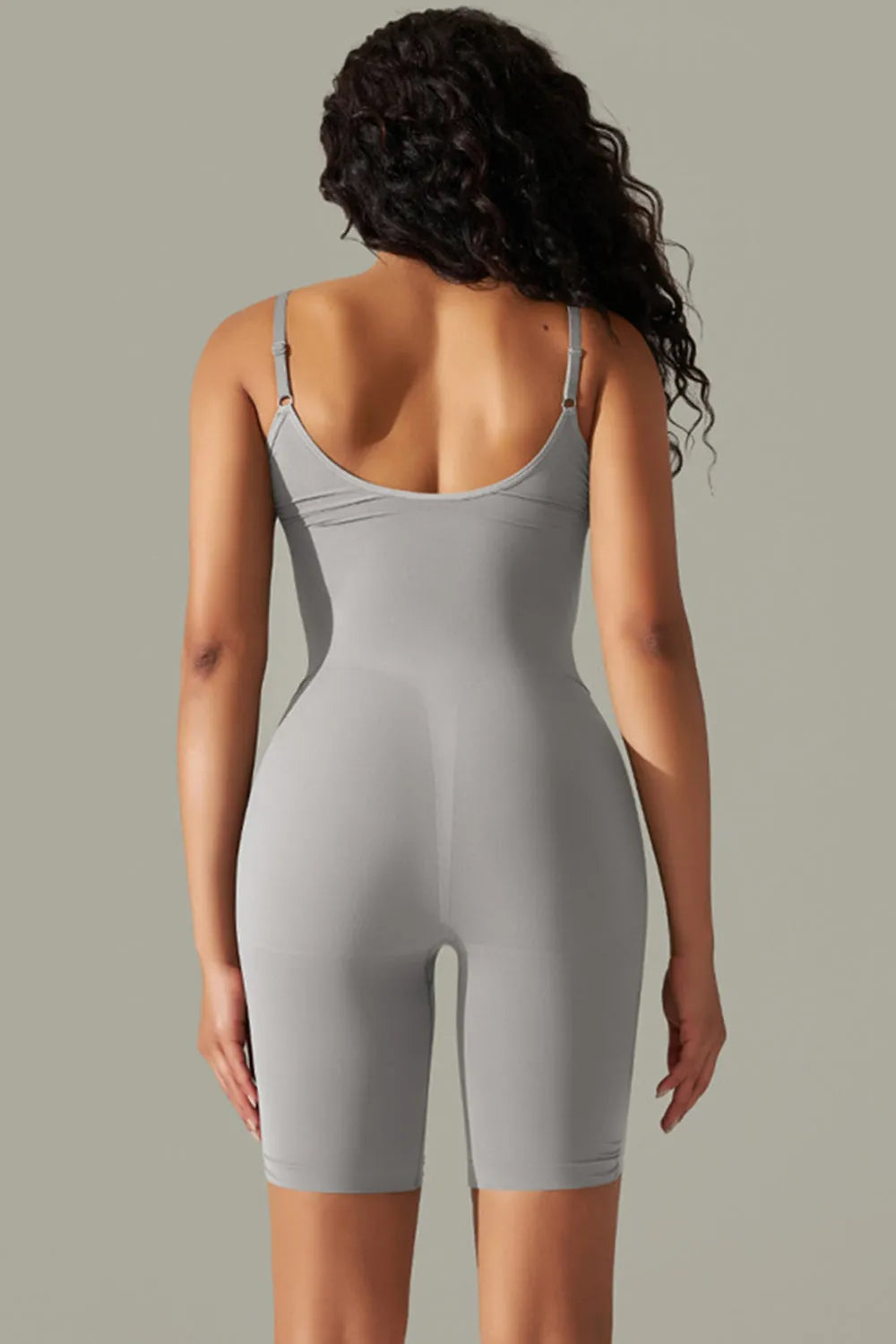 Spaghetti Strap Active Romper - Wellen Fashion