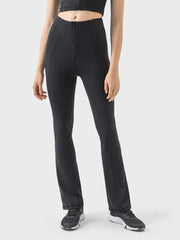 Millennia Zipper Detail High Waist Active Pants - Wellen Fashion