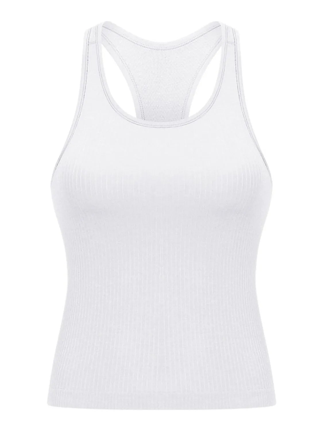 Millennia Round Neck Racerback Active Tank - Wellen Fashion