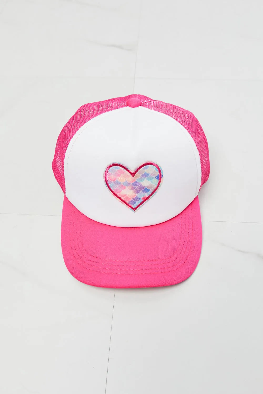 Fame Falling For You Trucker Hat in Pink - Wellen Fashion