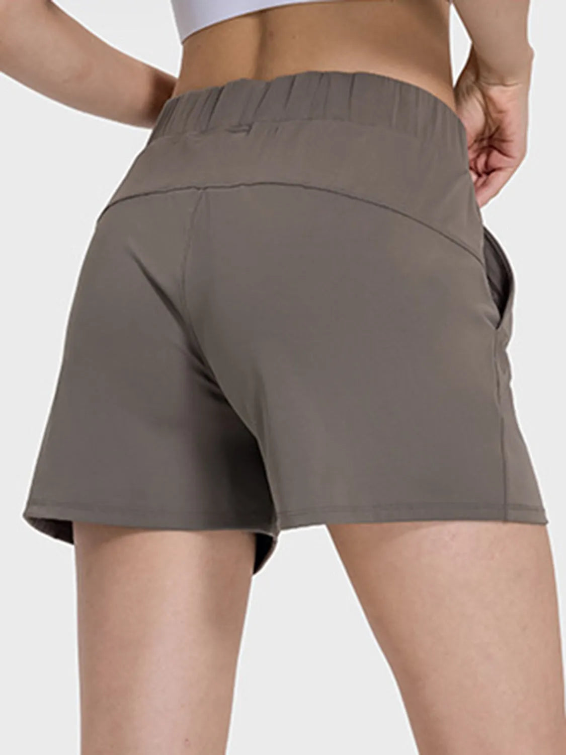 Millennia Elastic Waist Active Shorts - Wellen Fashion