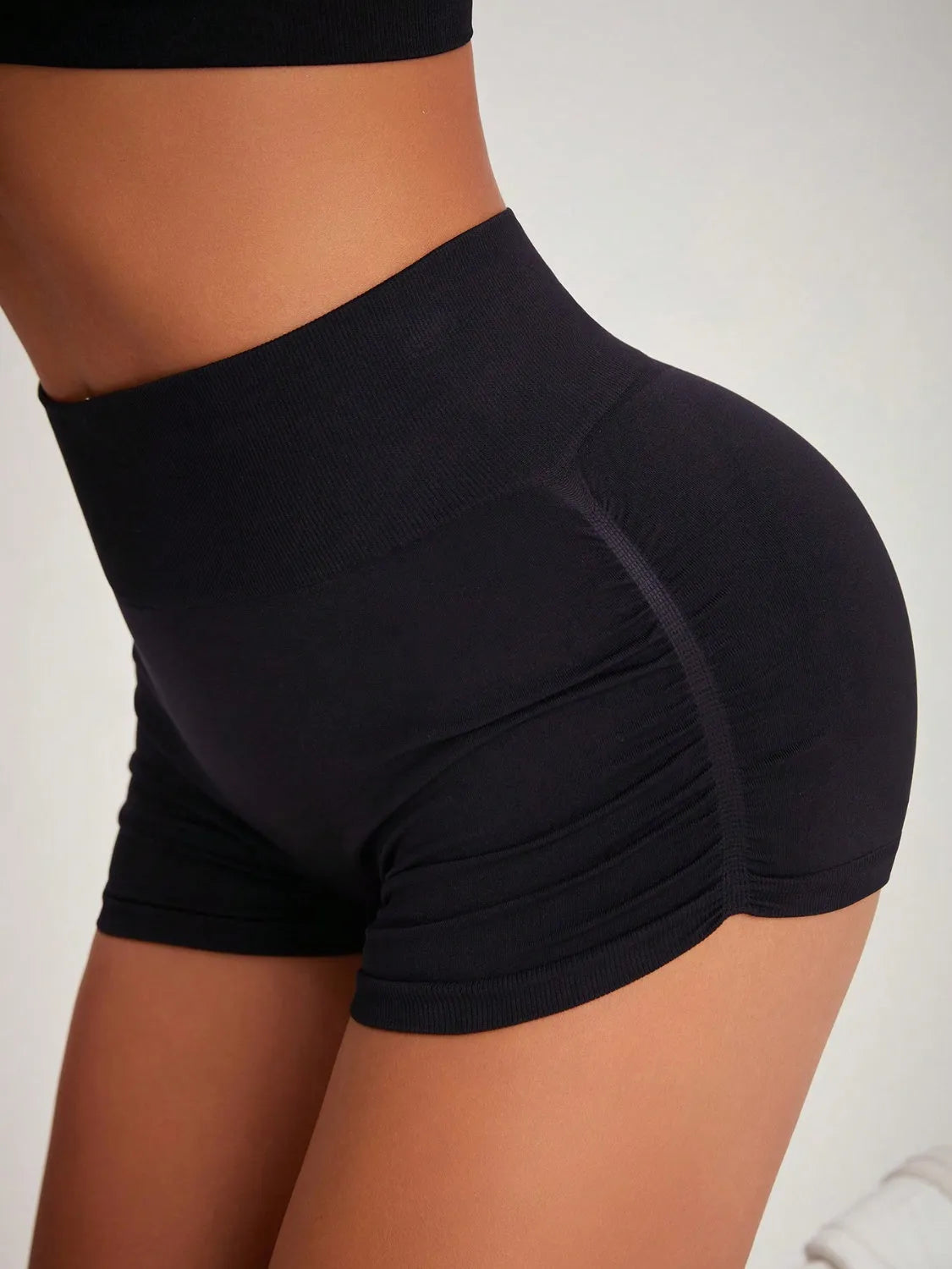 High Waist Active Shorts - Wellen Fashion