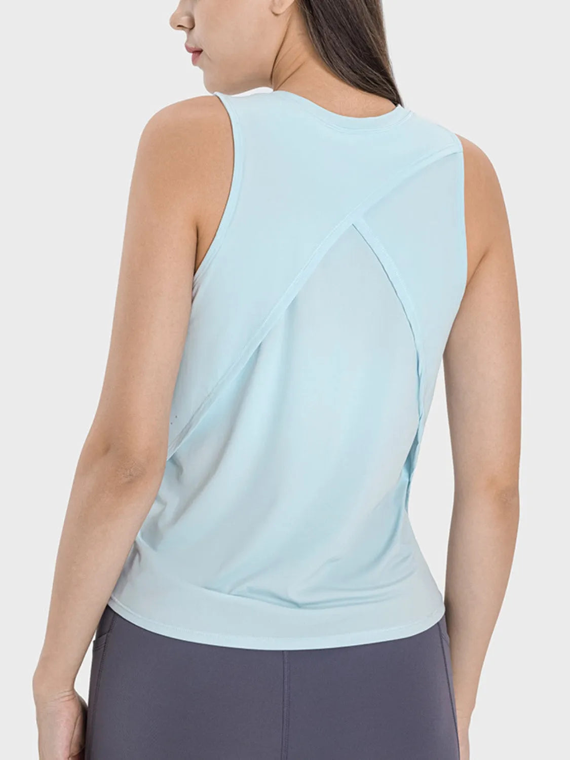 Millennia Round Neck Active Tank - Wellen Fashion