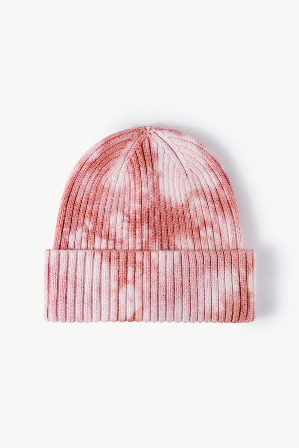 Tie-Dye Ribbed Cuffed Beanie - Wellen Fashion