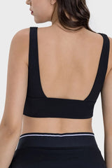 Millennia Backless Wide Strap Active Bra - Wellen Fashion