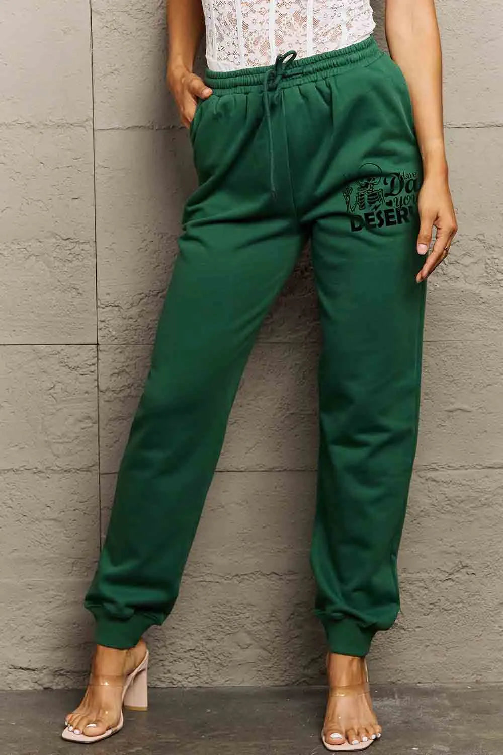 Simply Love Full Size HAVE THE DAY YOU DESERVE Graphic Sweatpants - Wellen Fashion