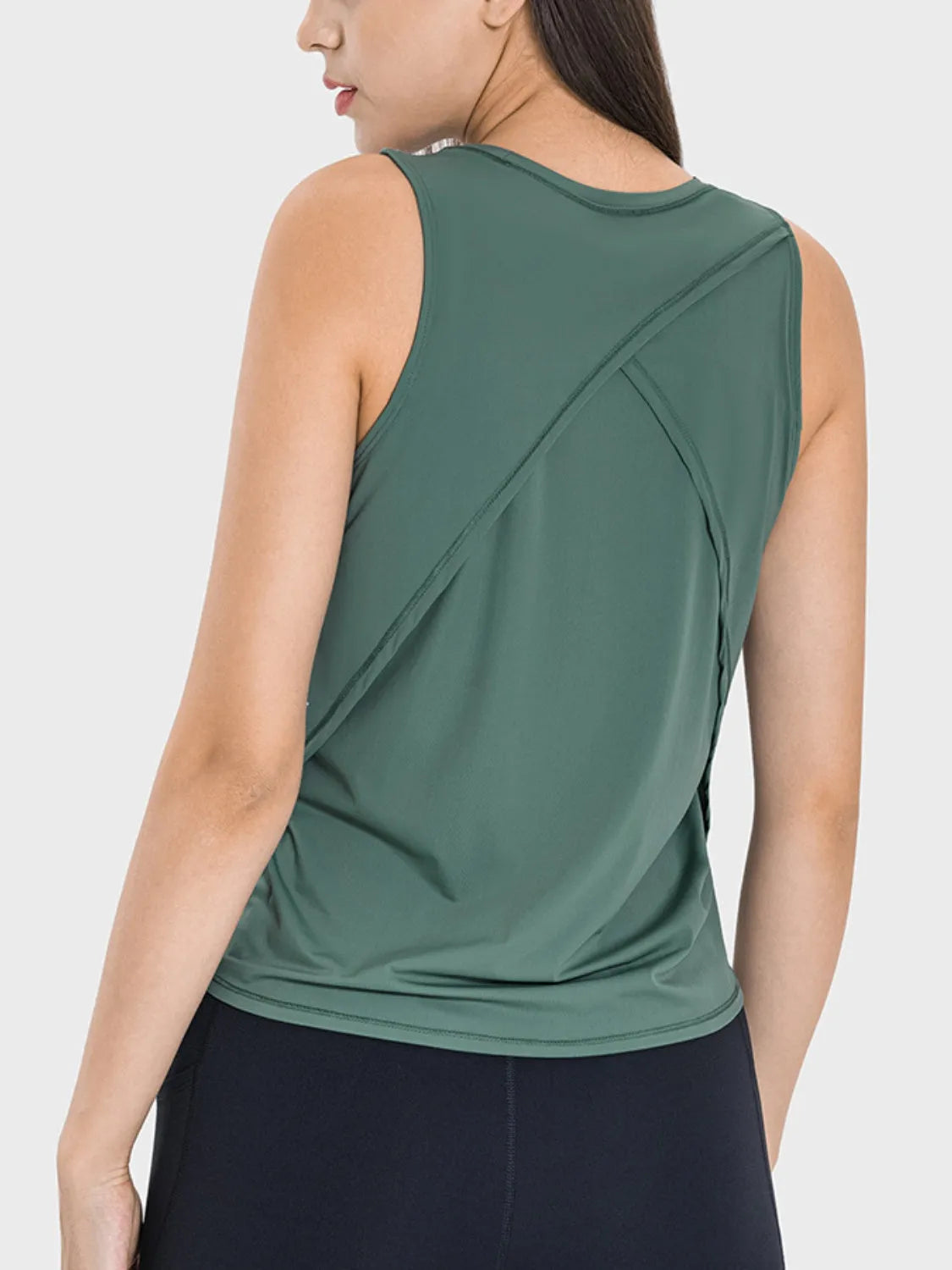 Millennia Round Neck Active Tank - Wellen Fashion