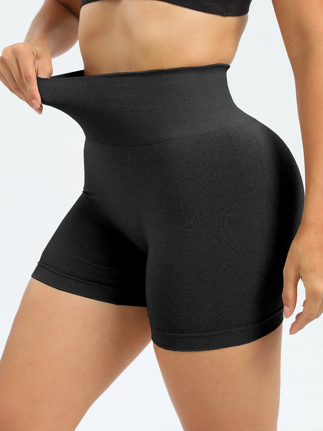 High Waist Active Shorts - Wellen Fashion