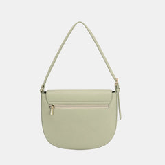 David Jones Metal Buckle Shoulder Bag - Wellen Fashion