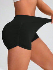 Elastic Waist Active Shorts - Wellen Fashion