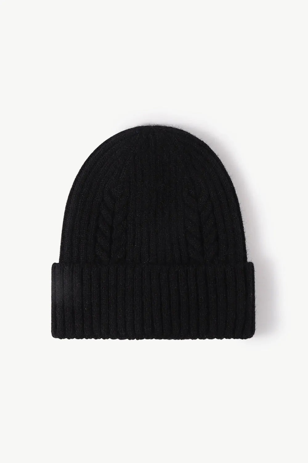 Cable-Knit Cuff Beanie - Wellen Fashion