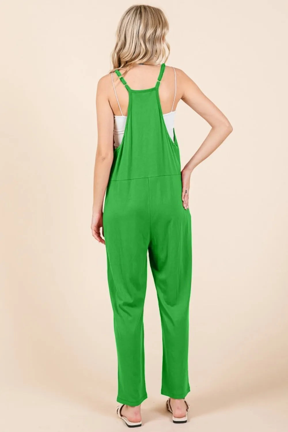 Culture Code Full Size Sleeveless Jumpsuit with Pockets - Wellen Fashion